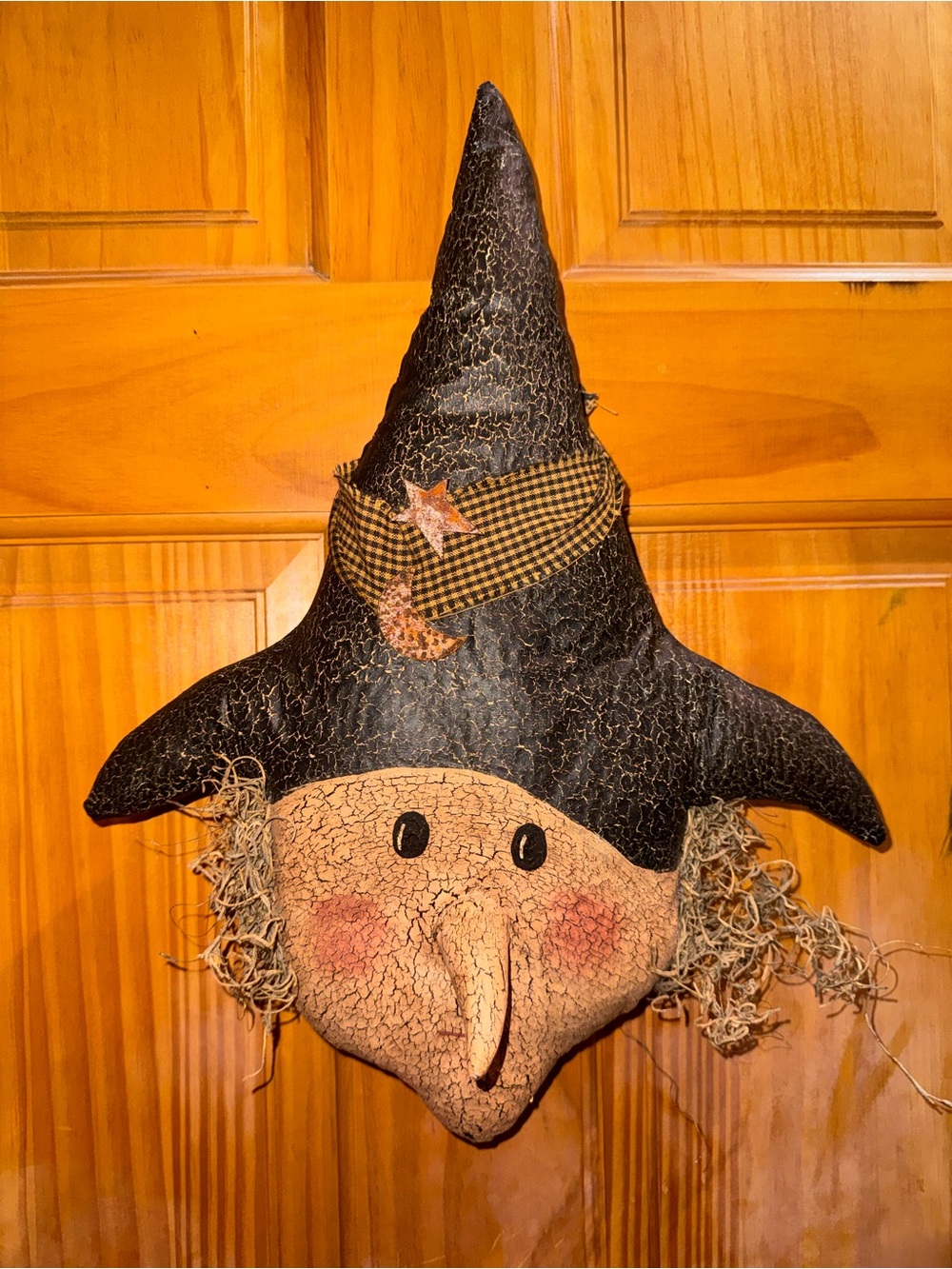 Primitive Halloween Stuffed Witch Decoration